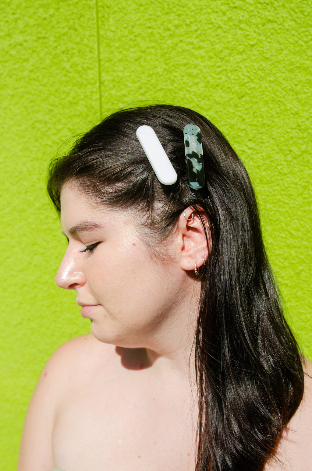 Black and White Barrette Combo