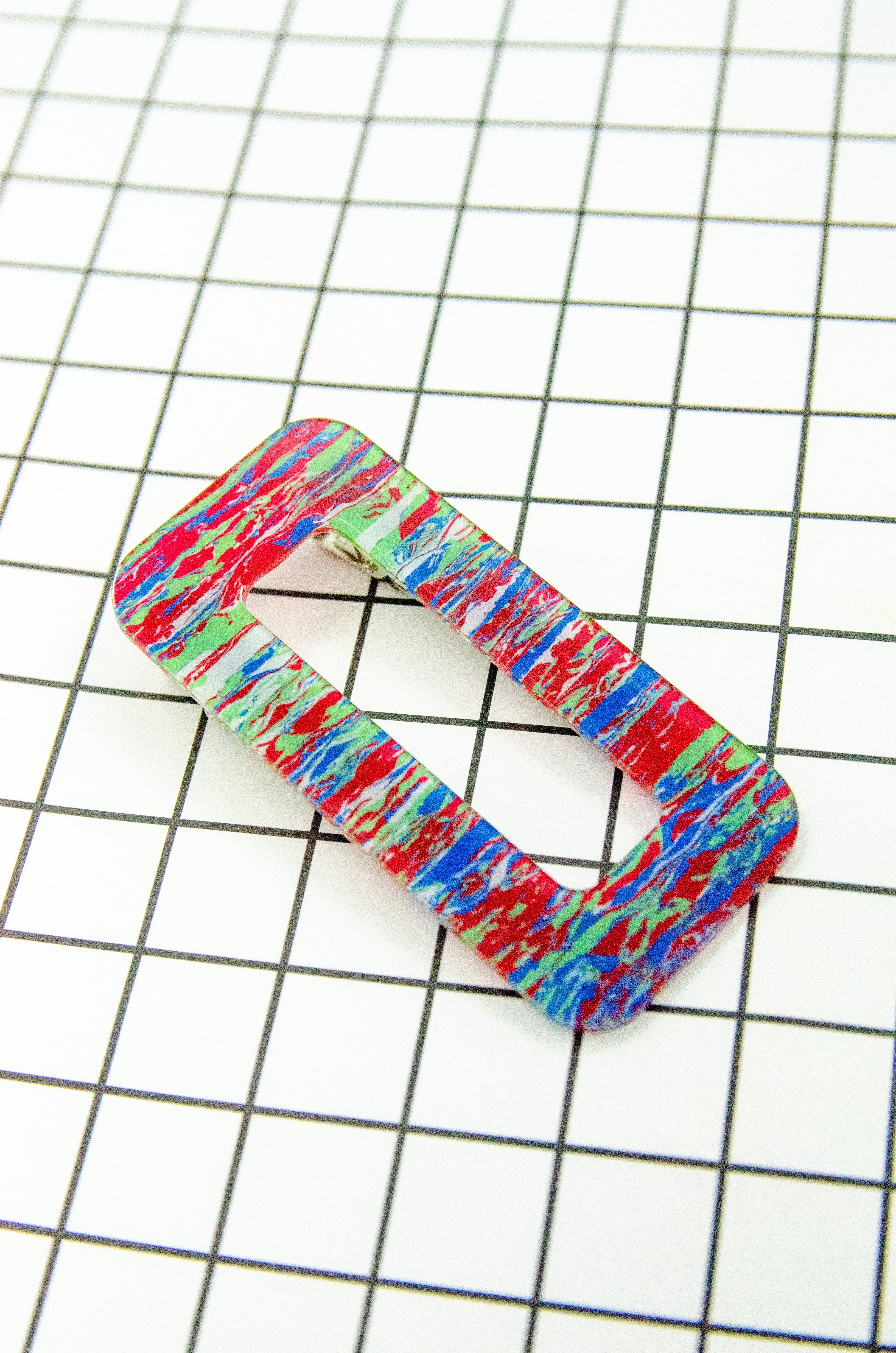 Large Rectangle Barrette